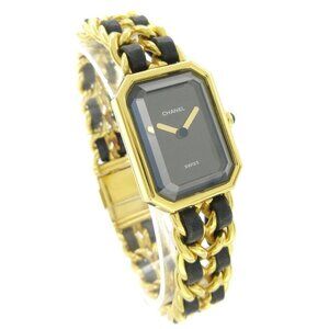 Chanel Premiere X.D.37264 #XL Quartz Wristwatch Watch PLAQUE OR G 20M 99478